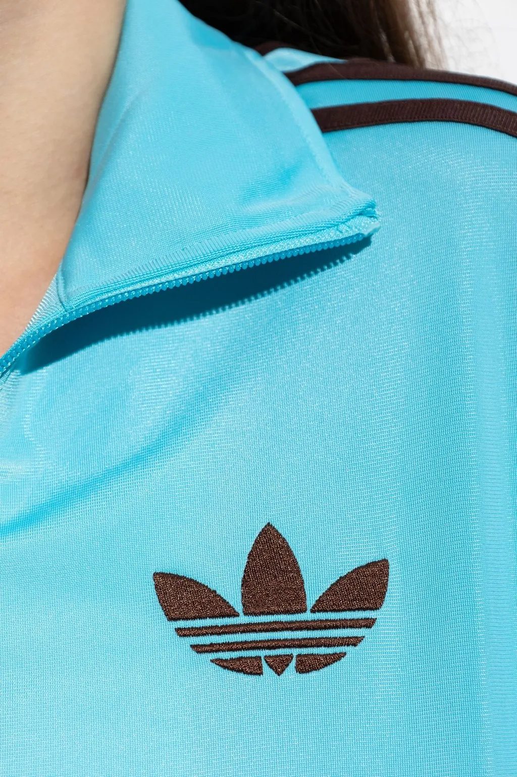 Logo Embroidered Zipped Sweatshirt