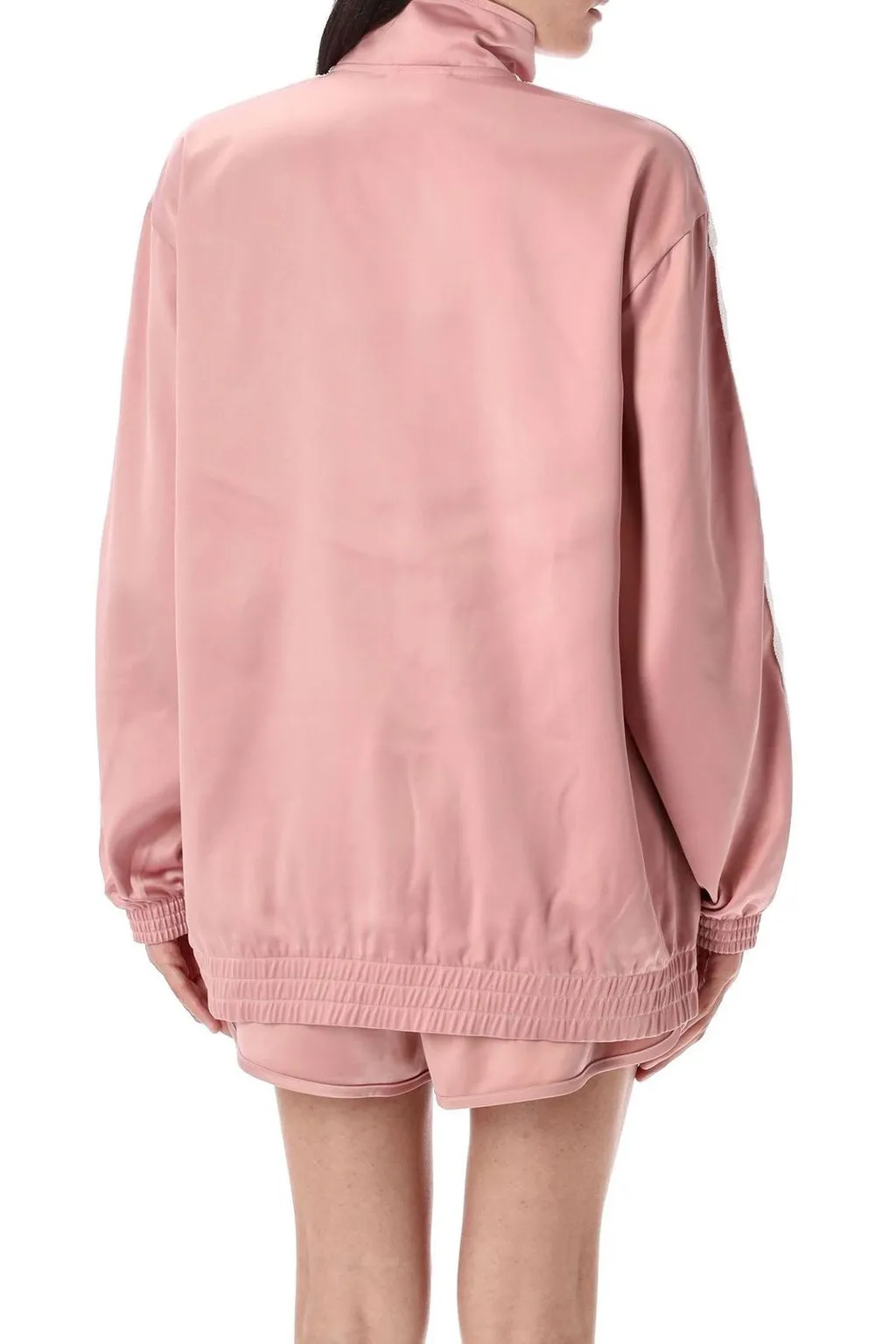 Ruffle 3-Stripes Satin Firebird Track Top