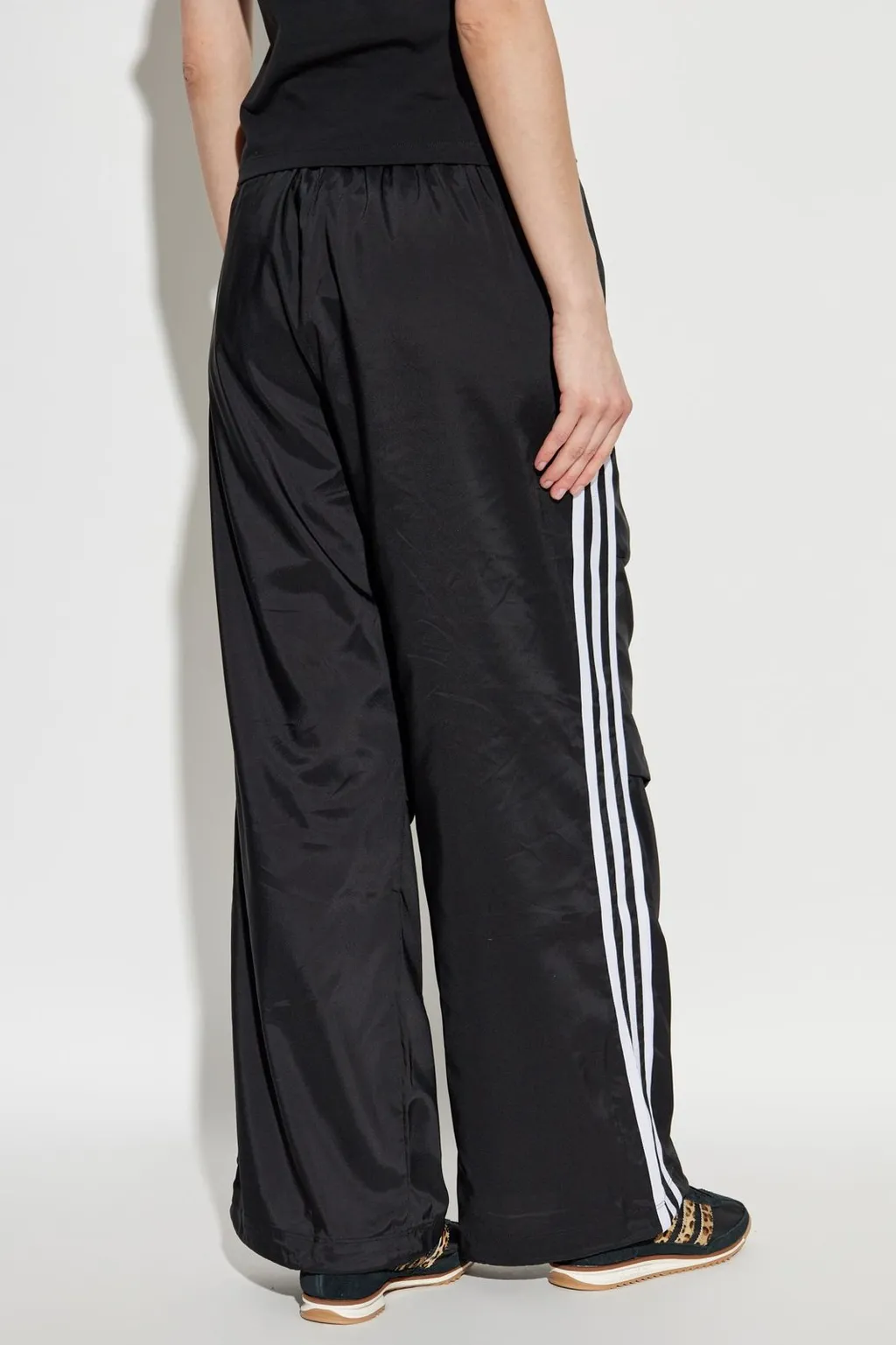 Ruched-Leg Drawstring Sweatpants