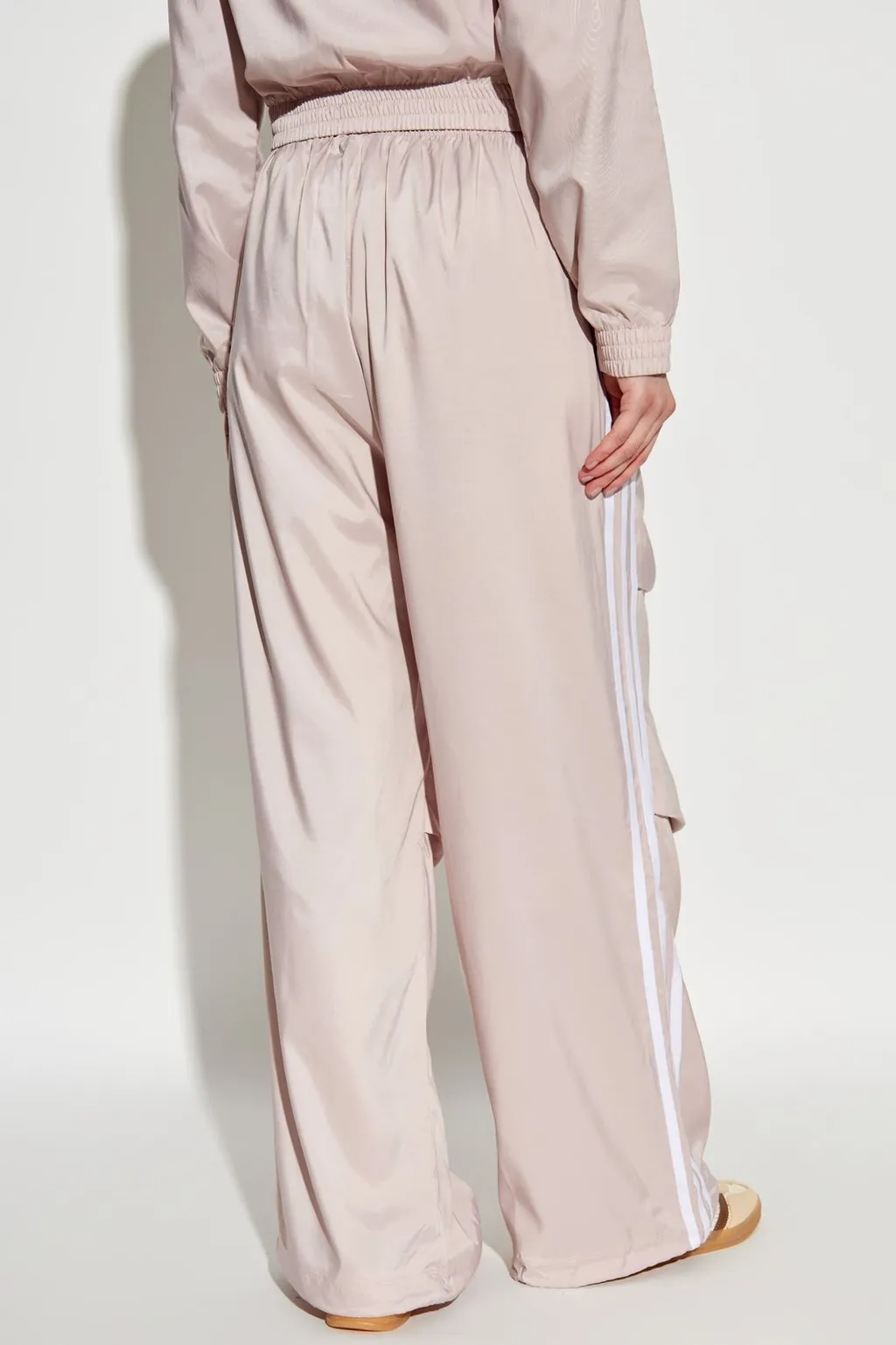 Ruched-Leg Drawstring Sweatpants