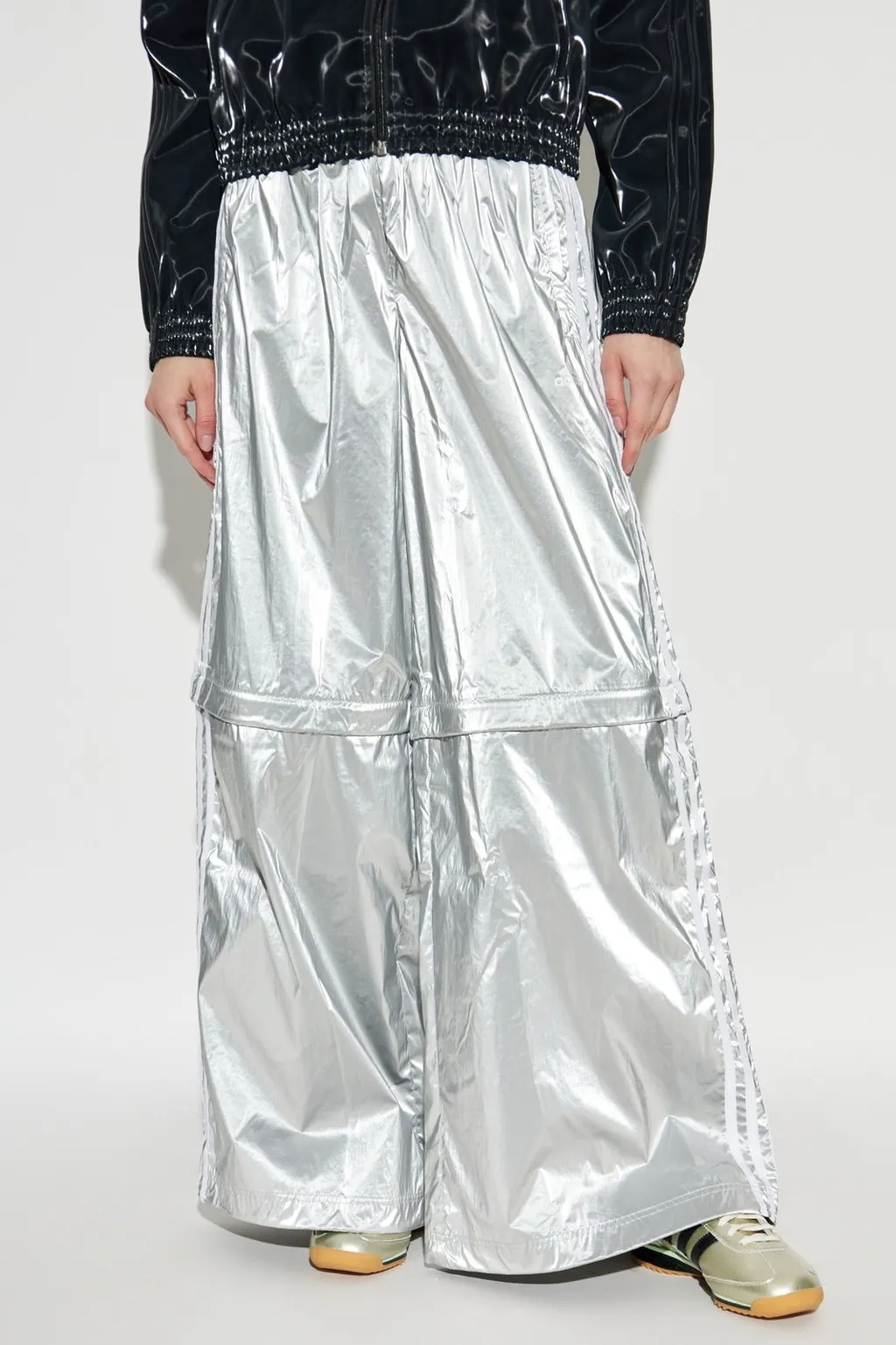 Detachable-Leg Wide Sweatpants