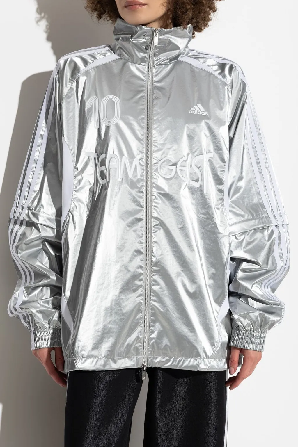 Logo Printed Zipped Light Jacket