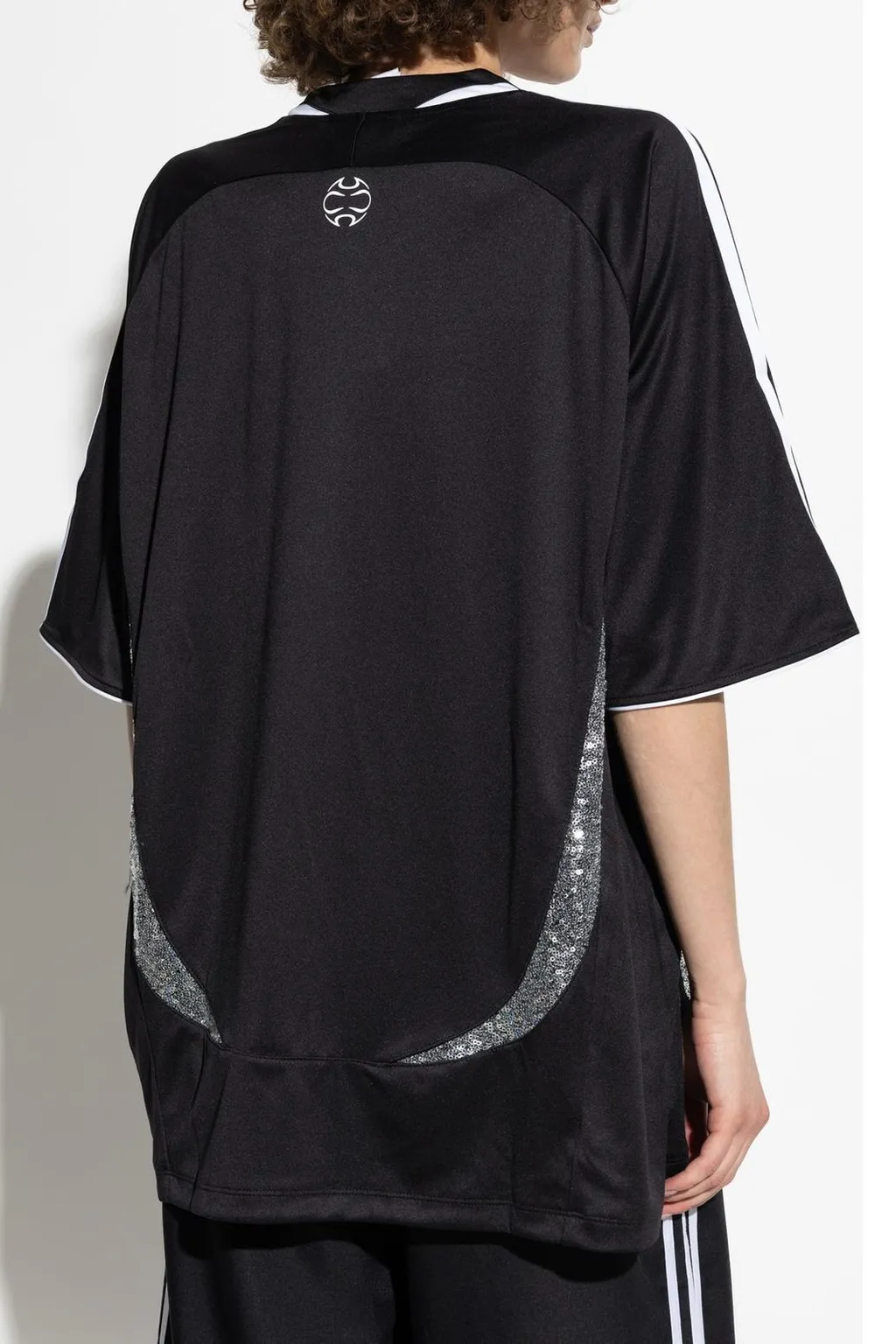 Logo Printed Sequinned Crewneck T-Shirt