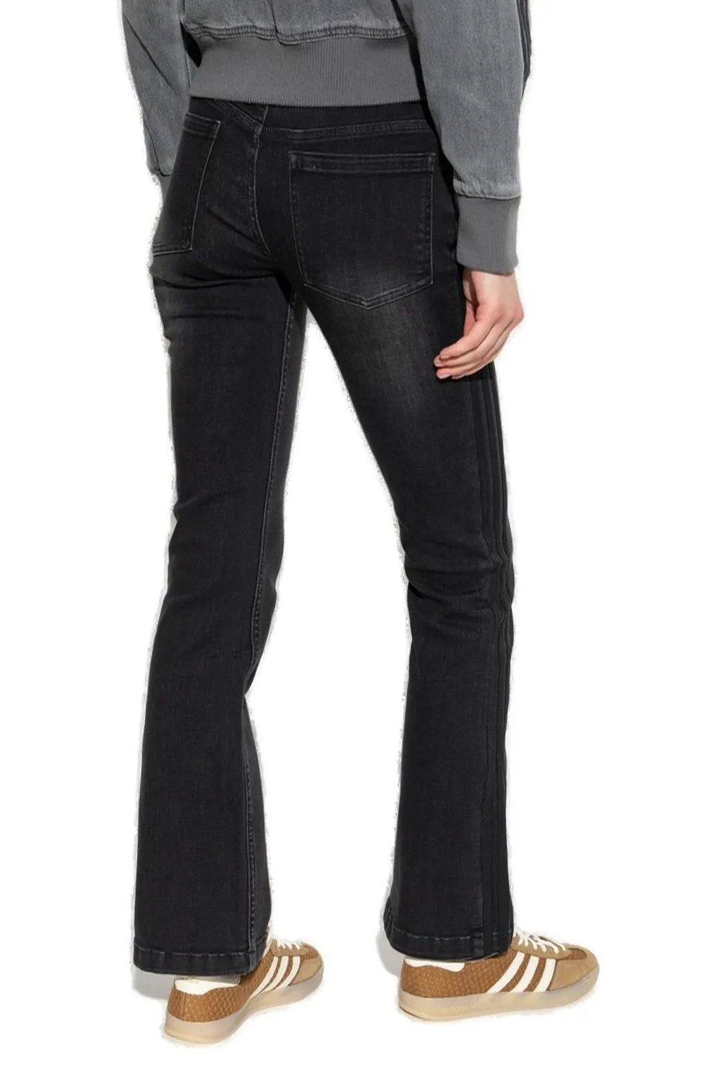 Logo Patch Flared Jeans