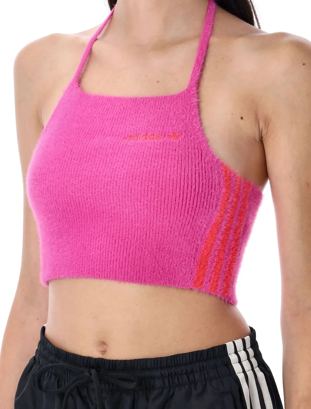 Fluffy Knitted Halter Top
