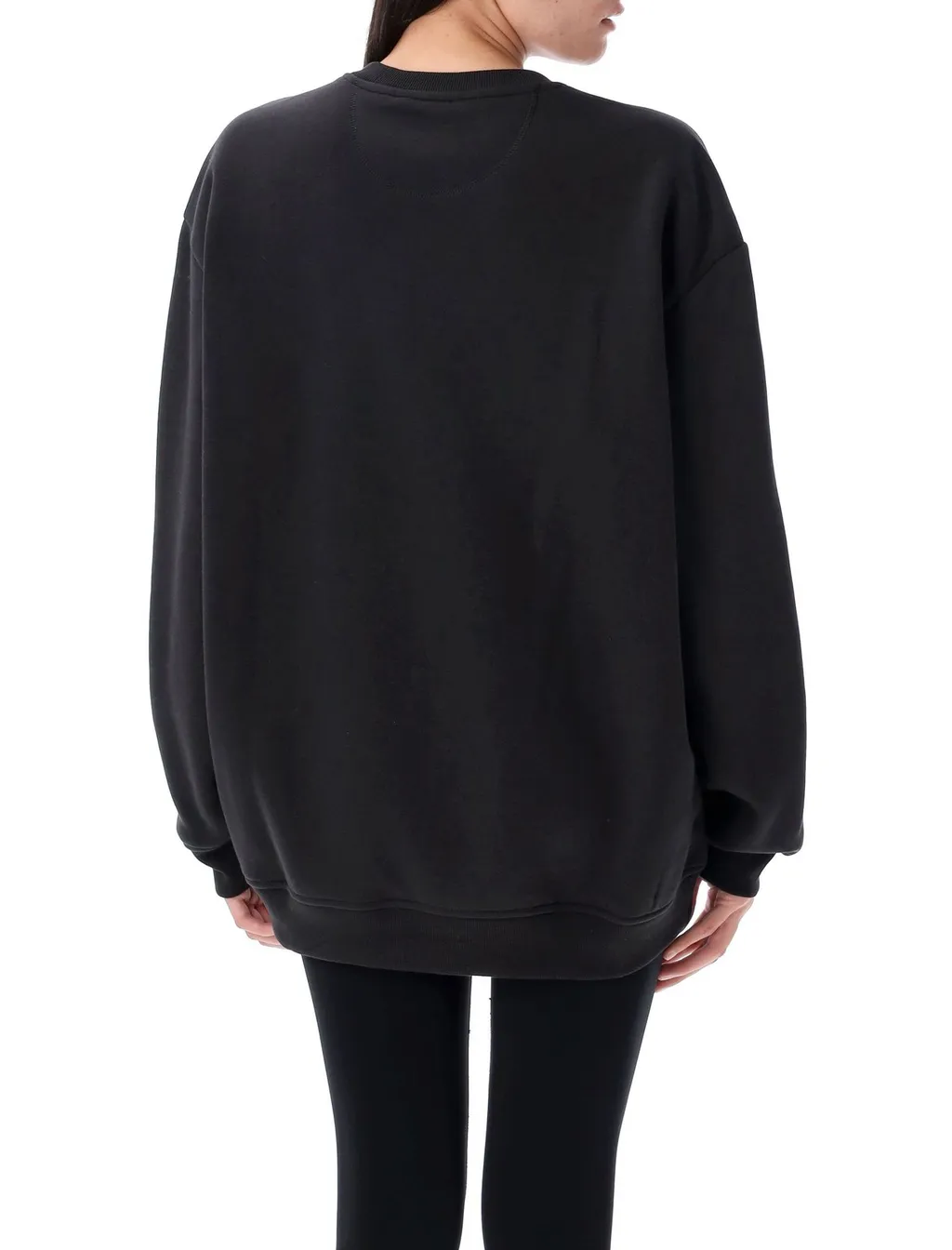 Essentials Fleece Long Oversized Crew Sweatshirt
