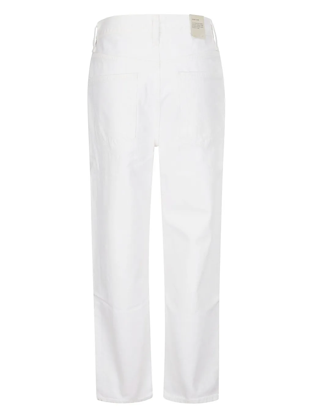 Criss-Cross Straight-Leg Jeans
