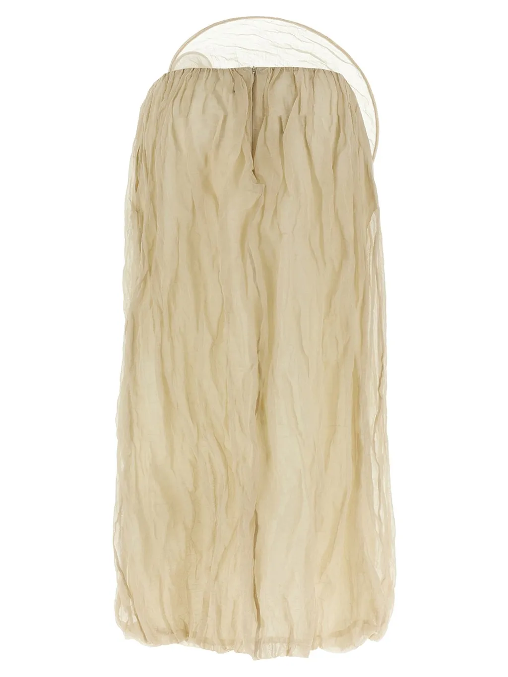 Balloon Shaped Midi Skirt