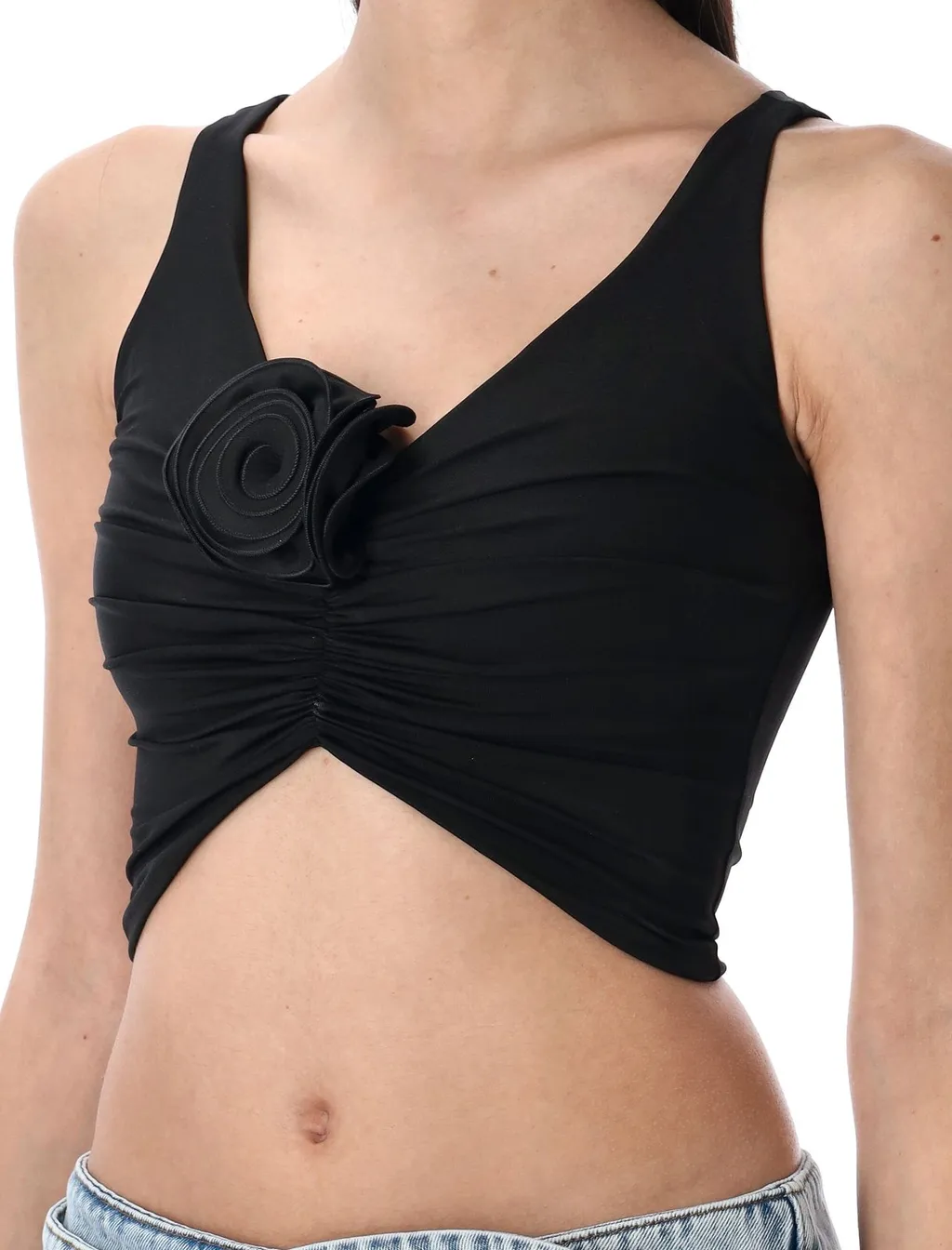 Ruched Flower Top