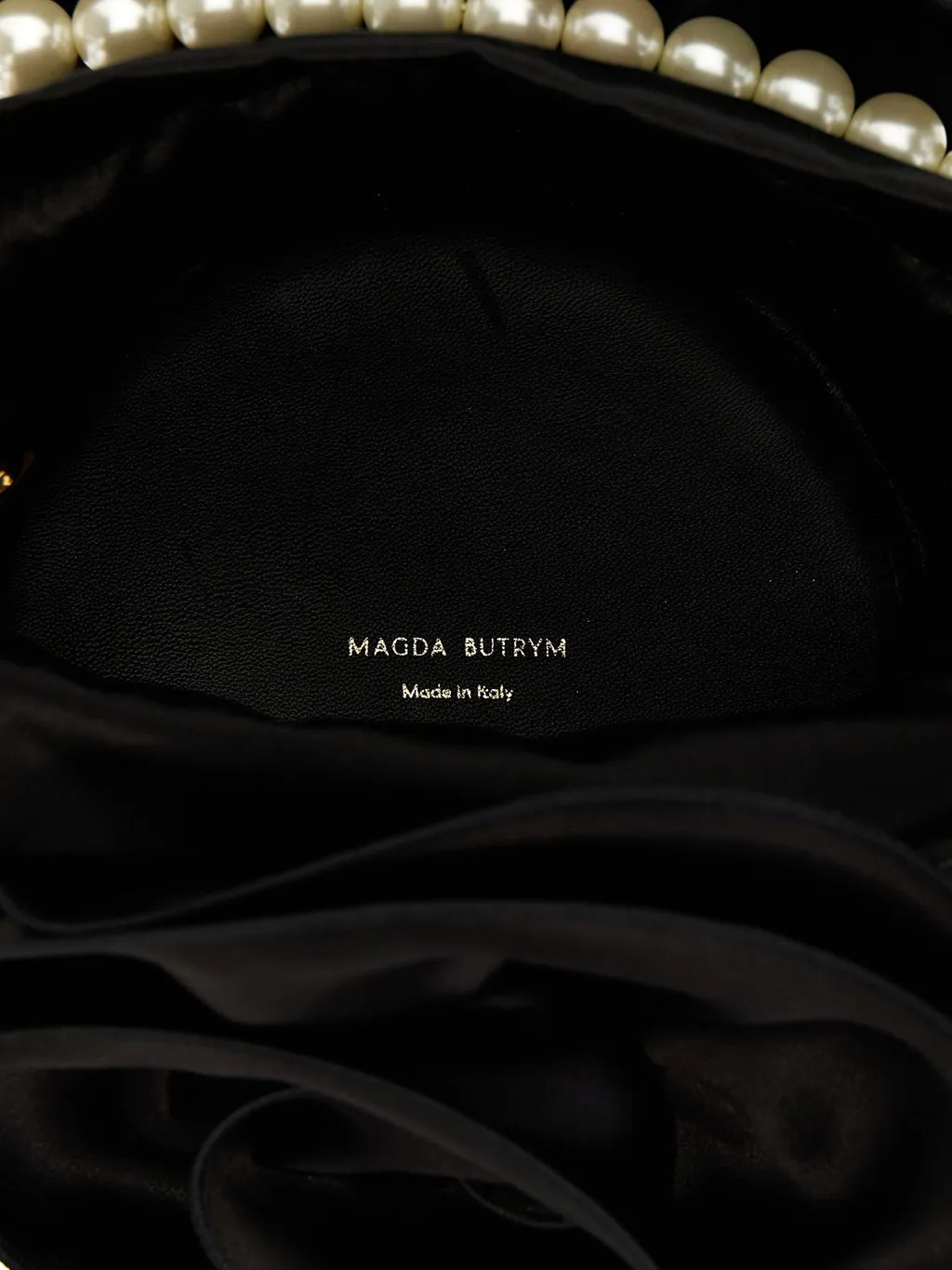 Magda Embellished-Handle Flower Bucket Bag