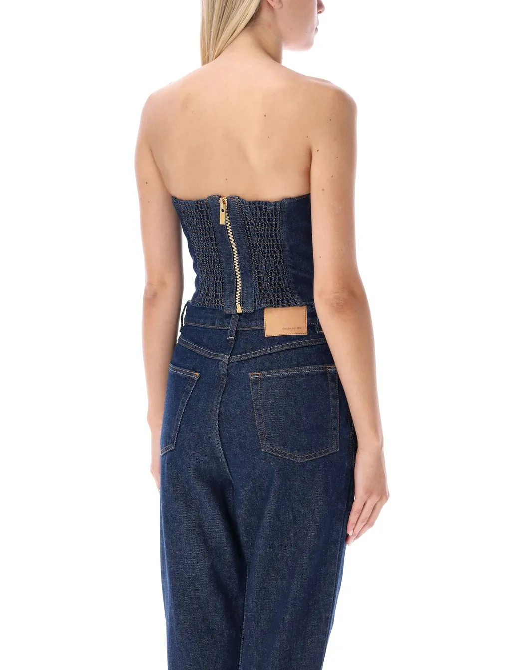 Denim Corset Top