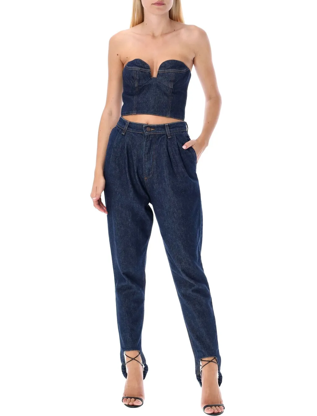 Denim Corset Top