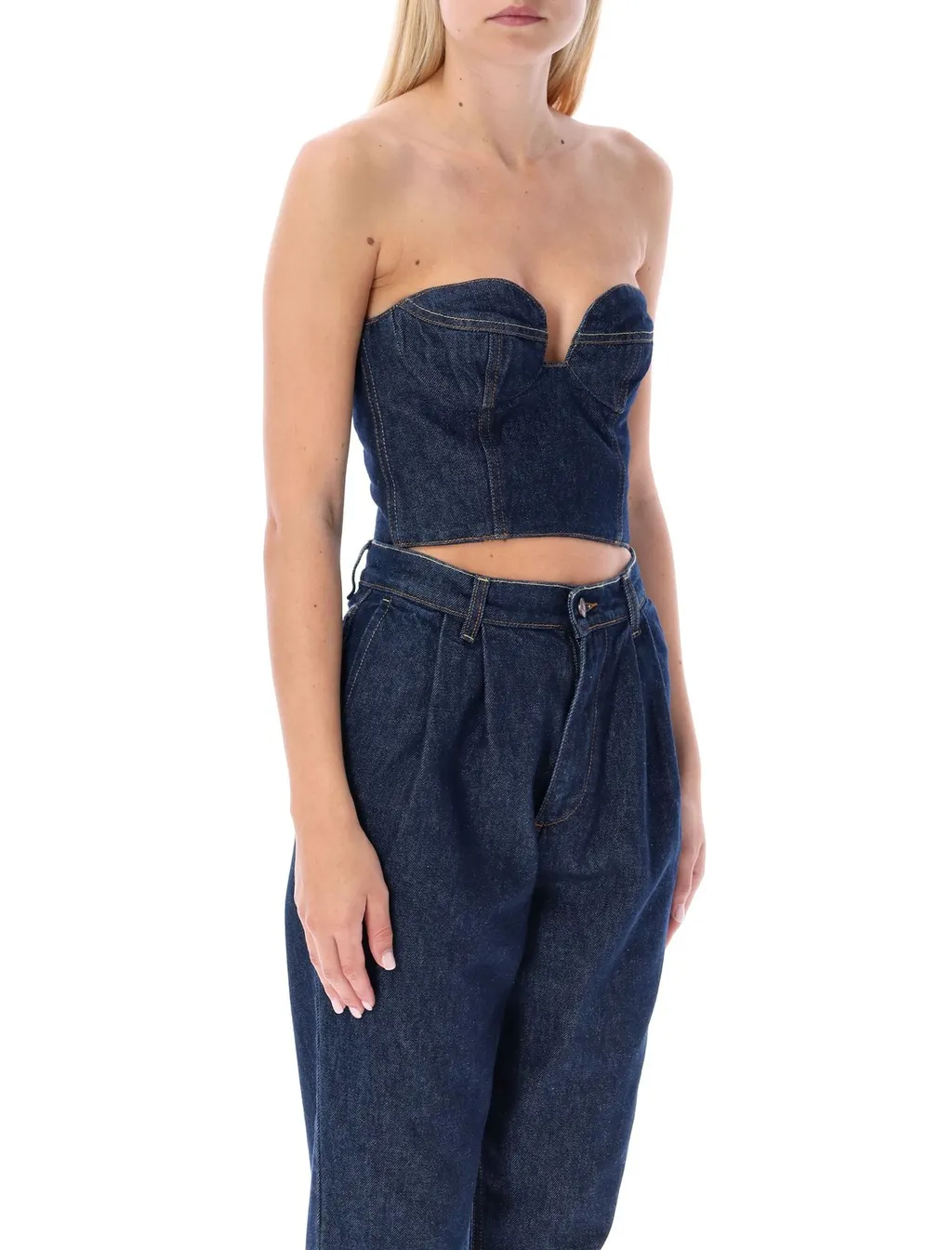 Denim Corset Top