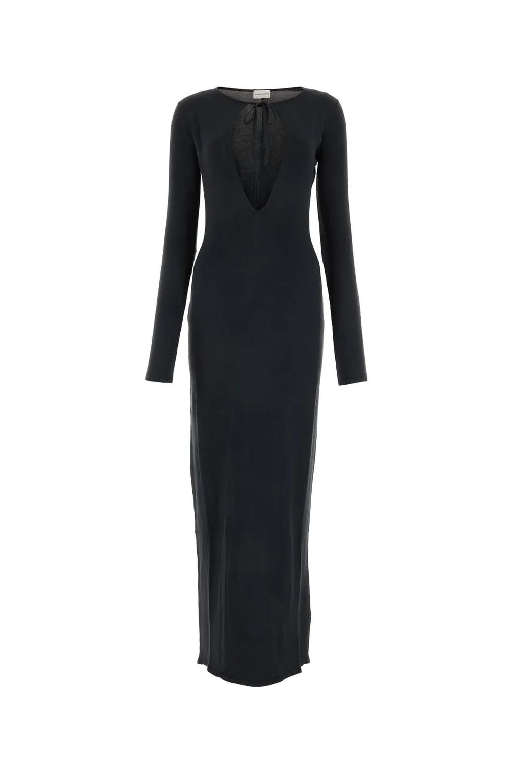 Cut-Out Long-Sleeved Maxi Dress