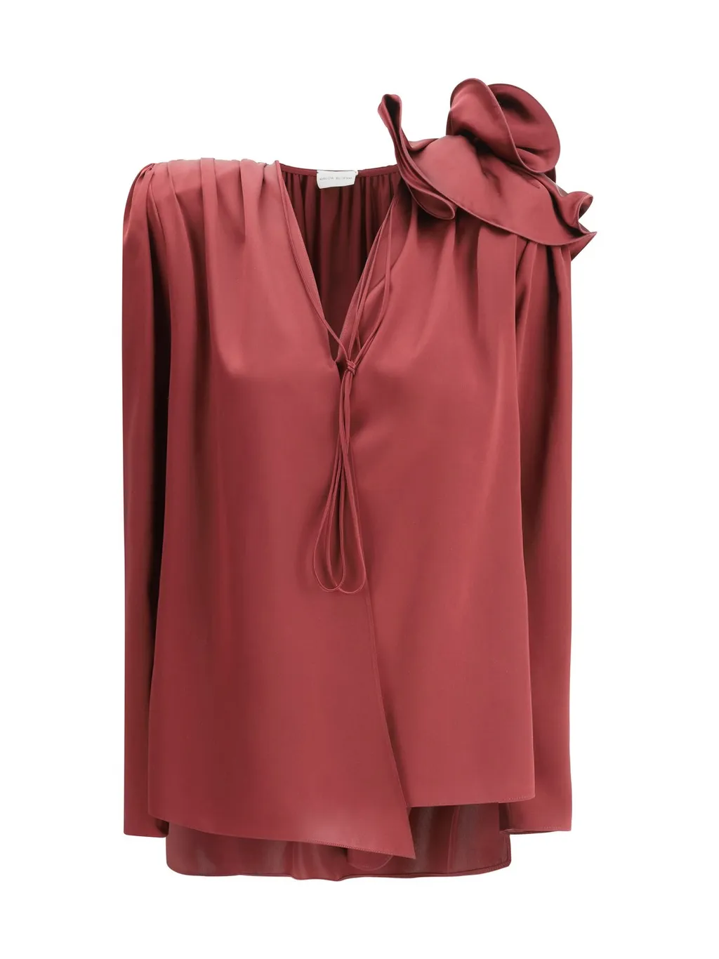 V-Neck Flower Blouse