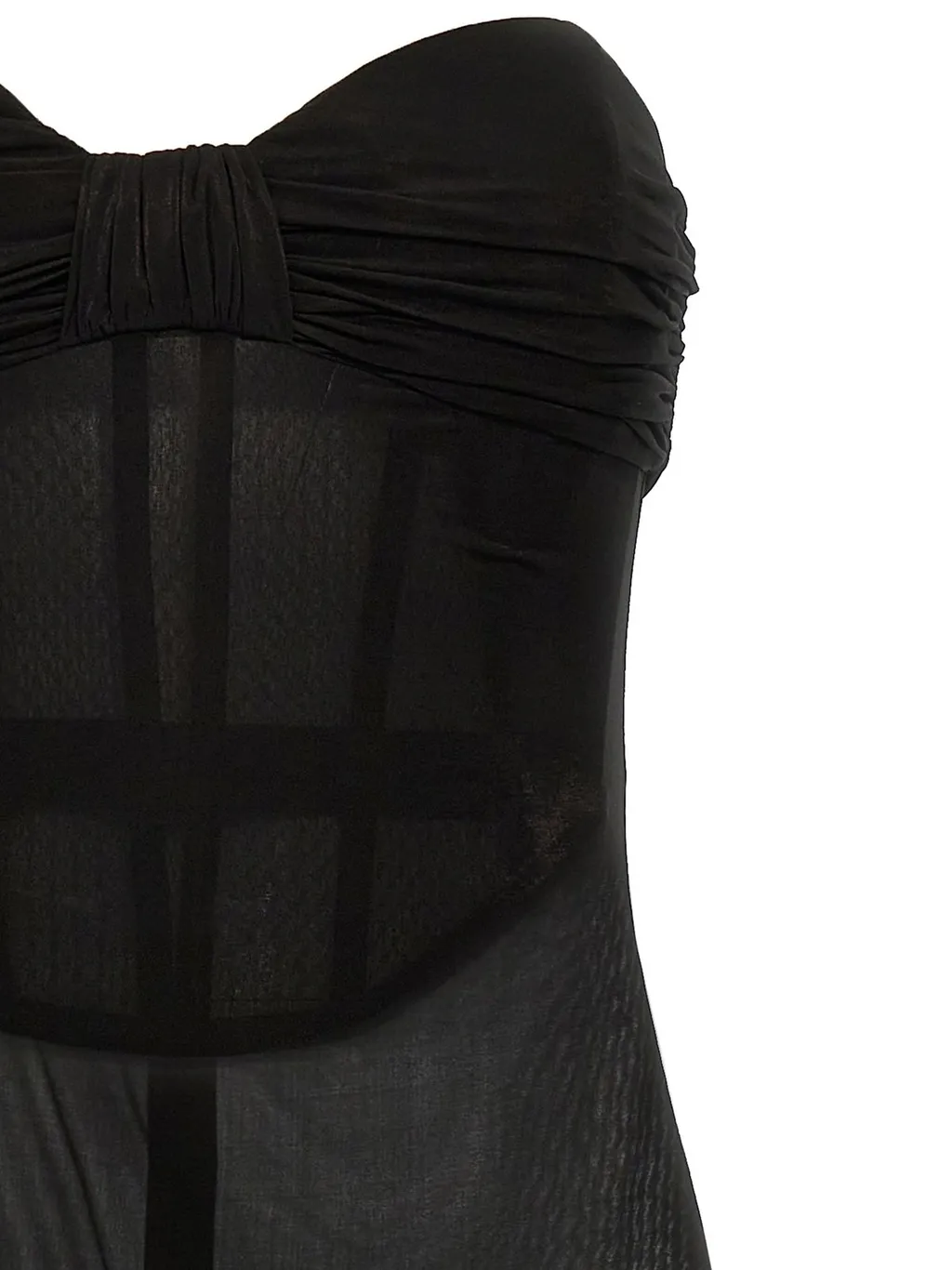 Strapless Bustier Midi Dress