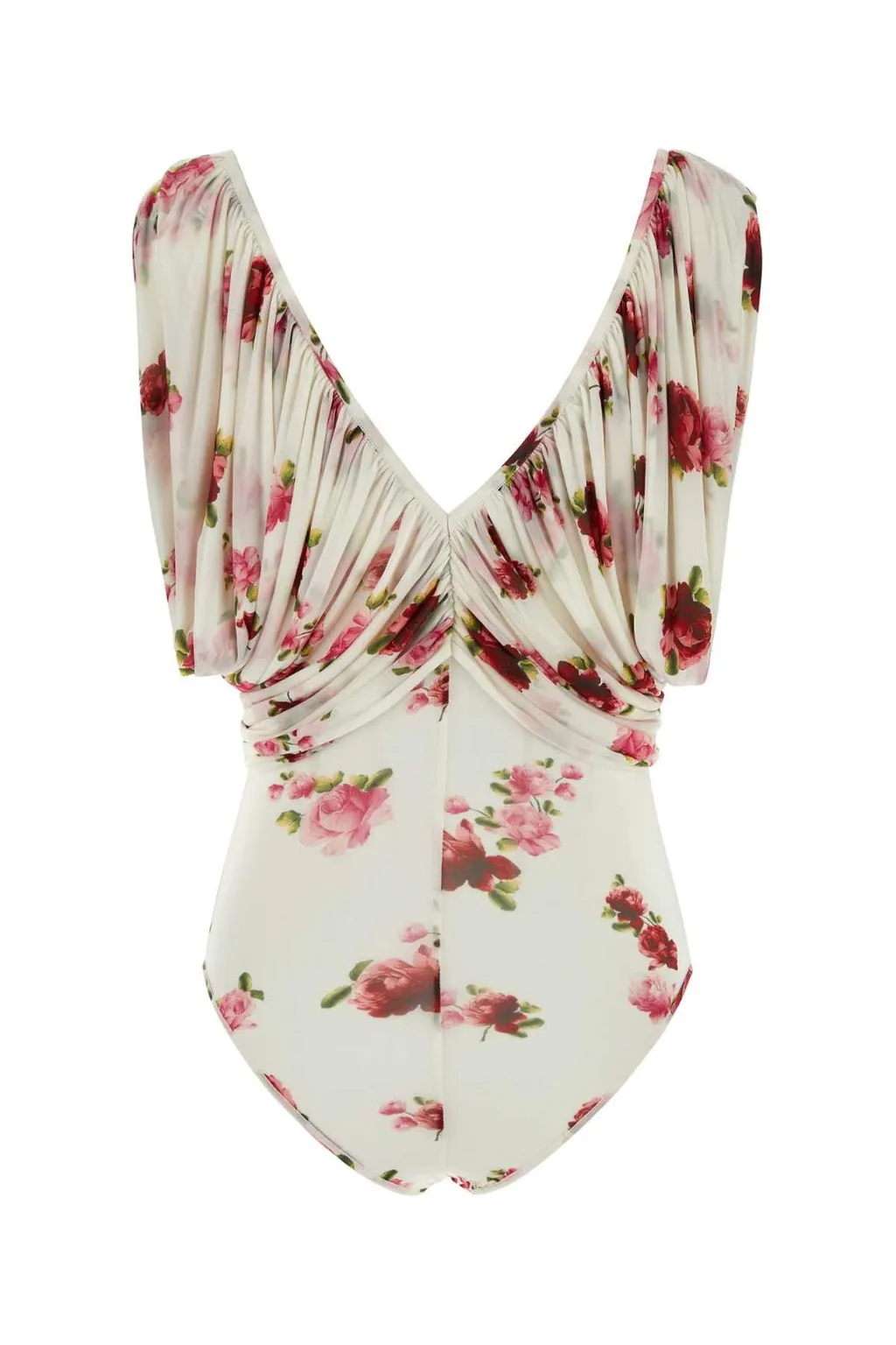 Ruched V Neck Bodysuit