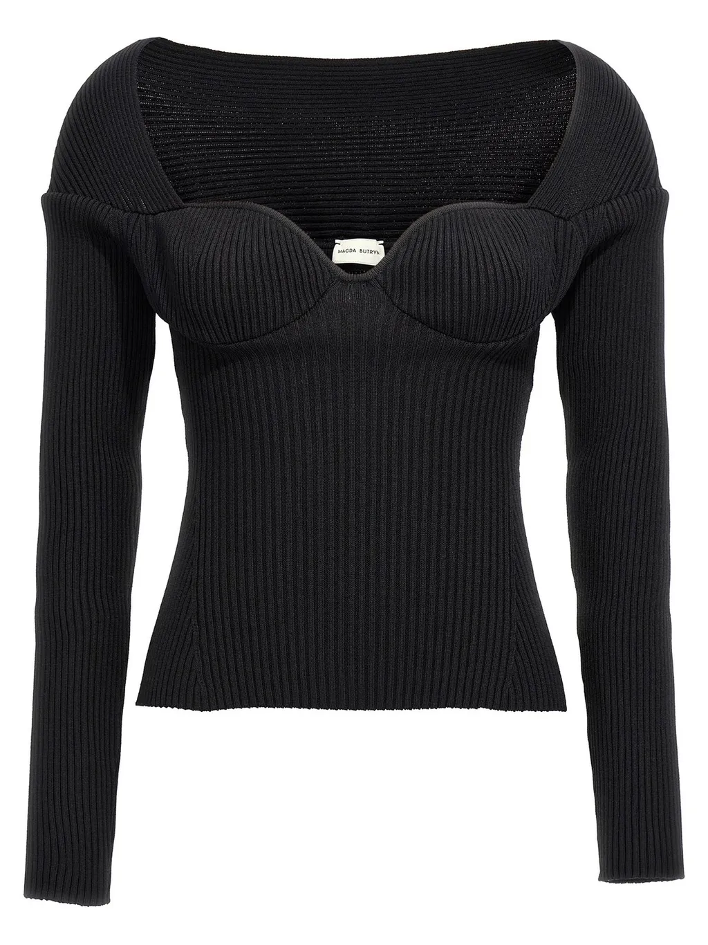 Rib-Knit Bustier Top