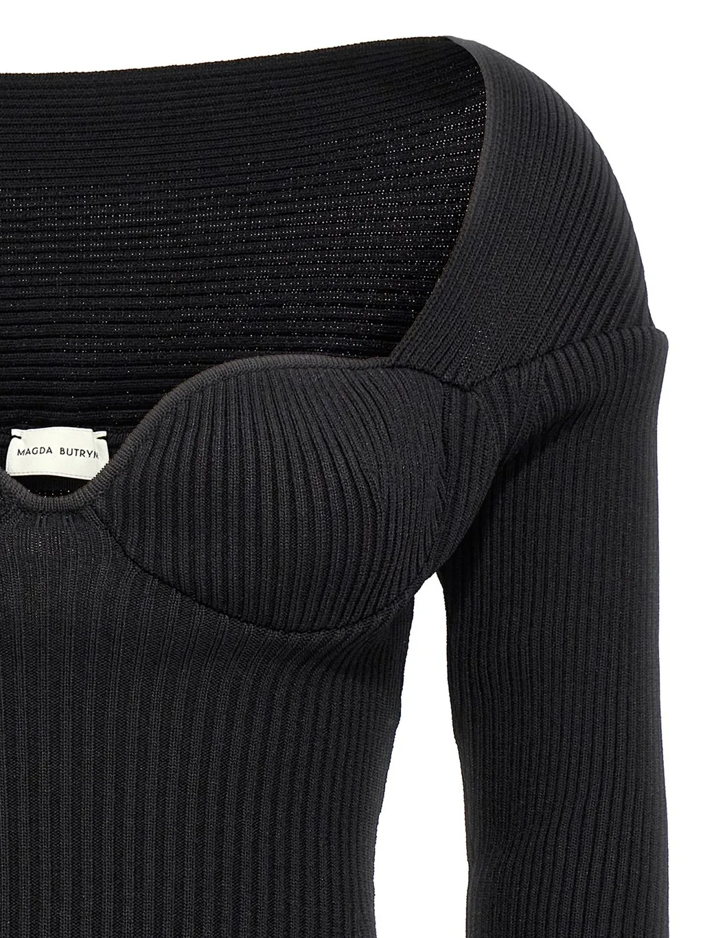 Rib-Knit Bustier Top