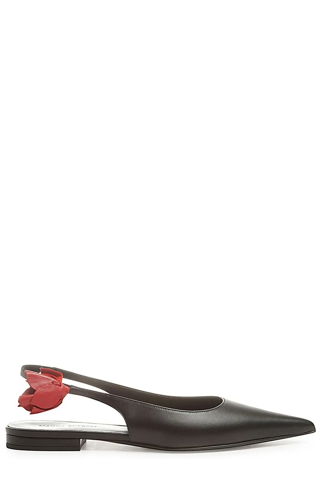 Floral Detailed Slingback Flats