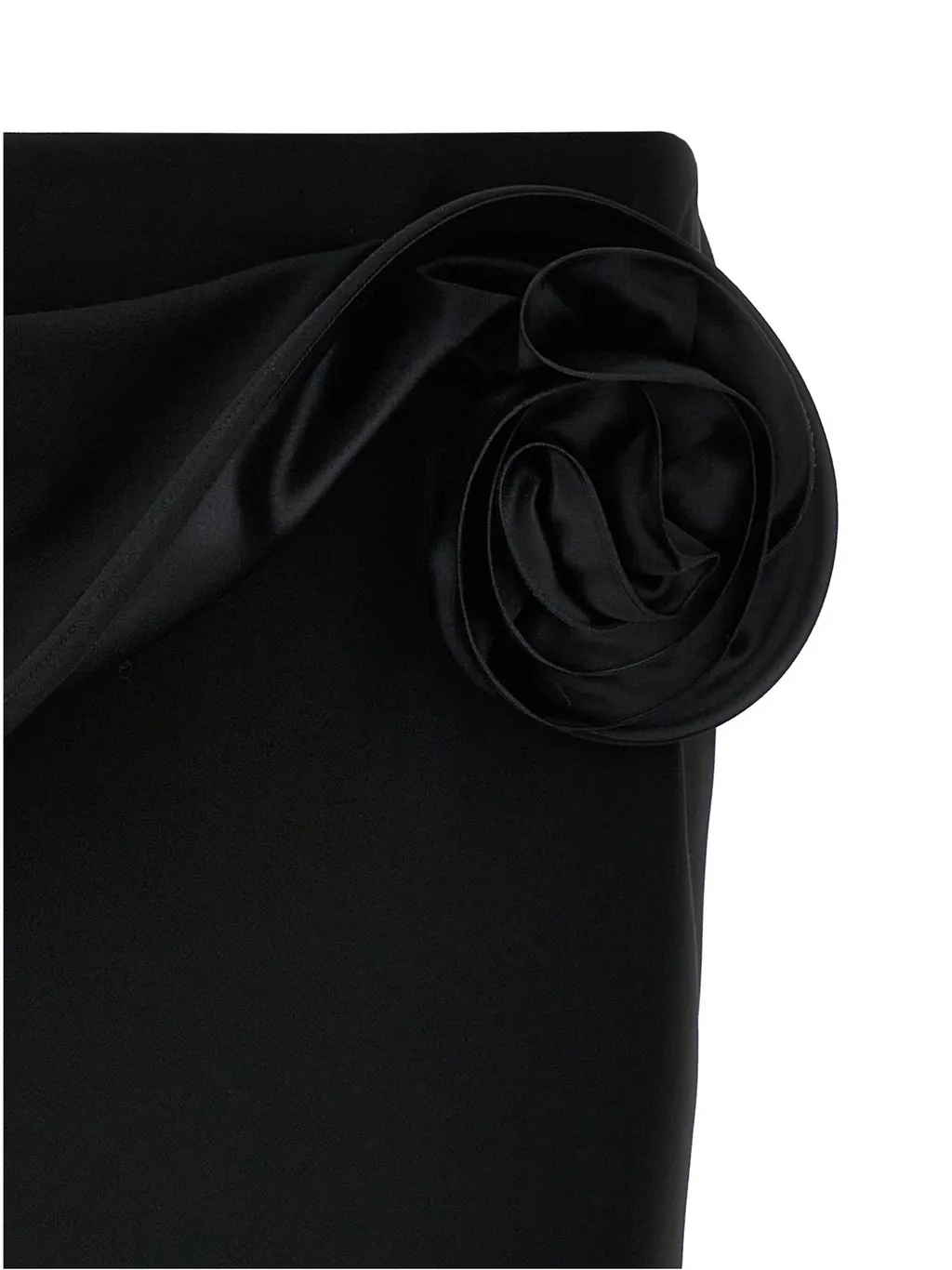 Floral Applique Midi Skirt