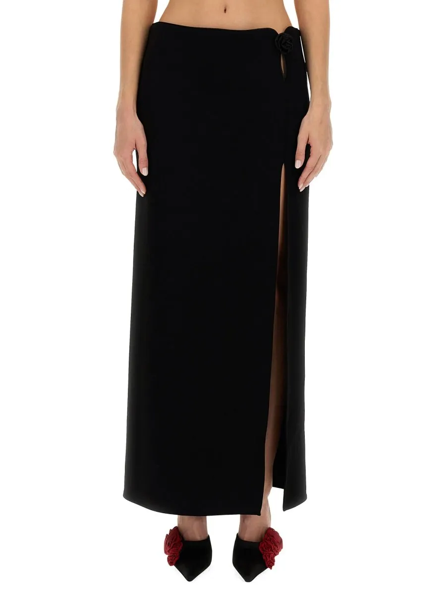 Side Slit Long Skirt
