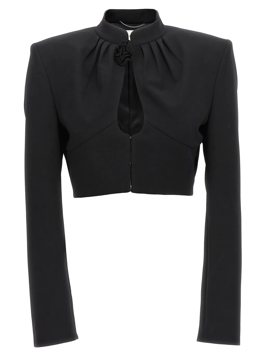 Cut-Out Cropped Jacket
