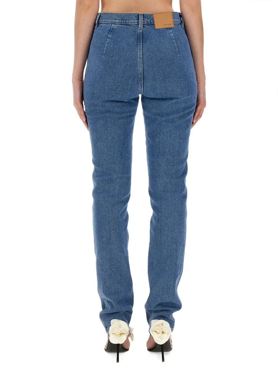 Logo Patch Skinny Jeans