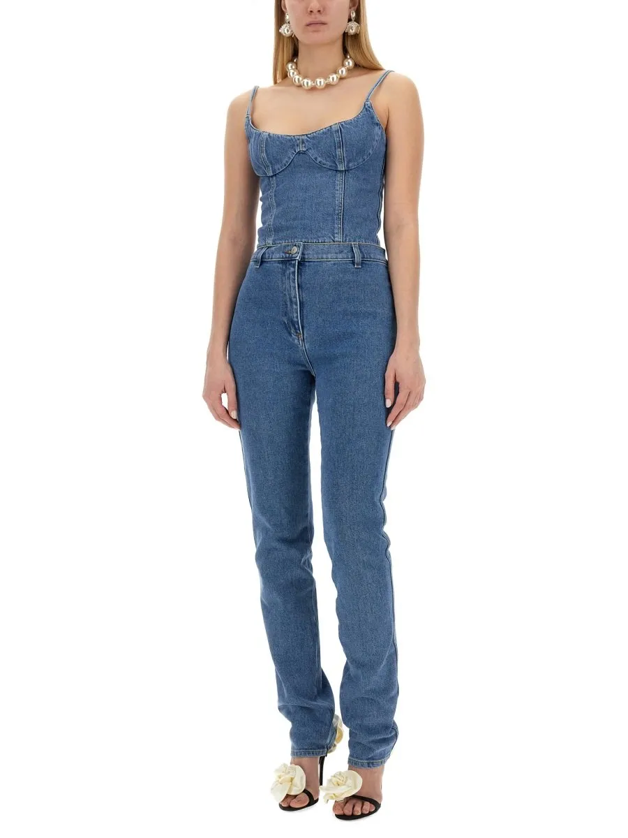 Logo Patch Skinny Jeans