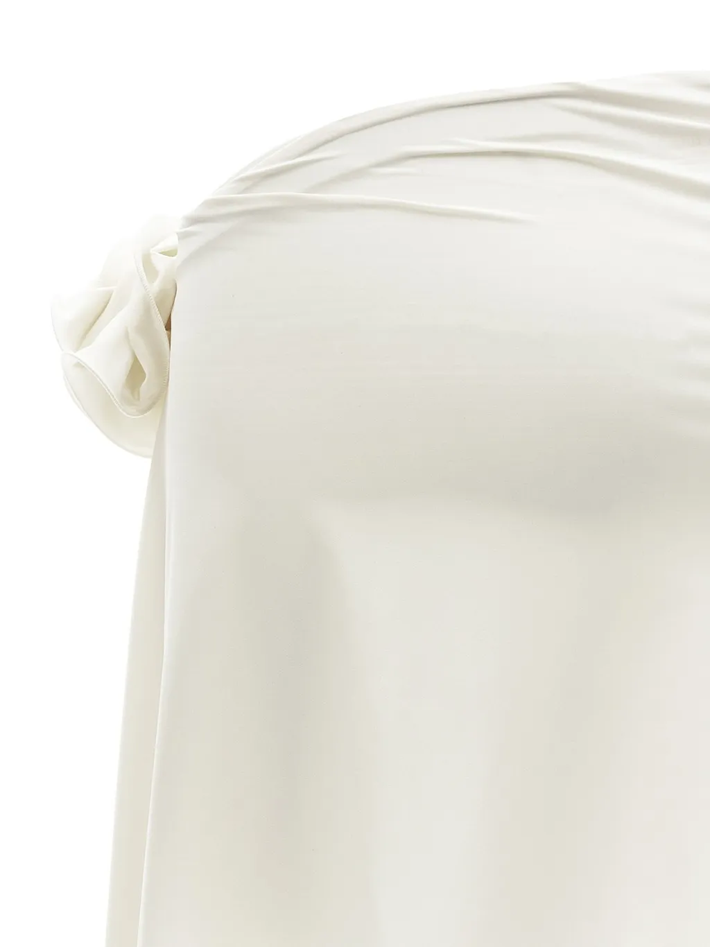 Asymmetric Draped Mini Skirt