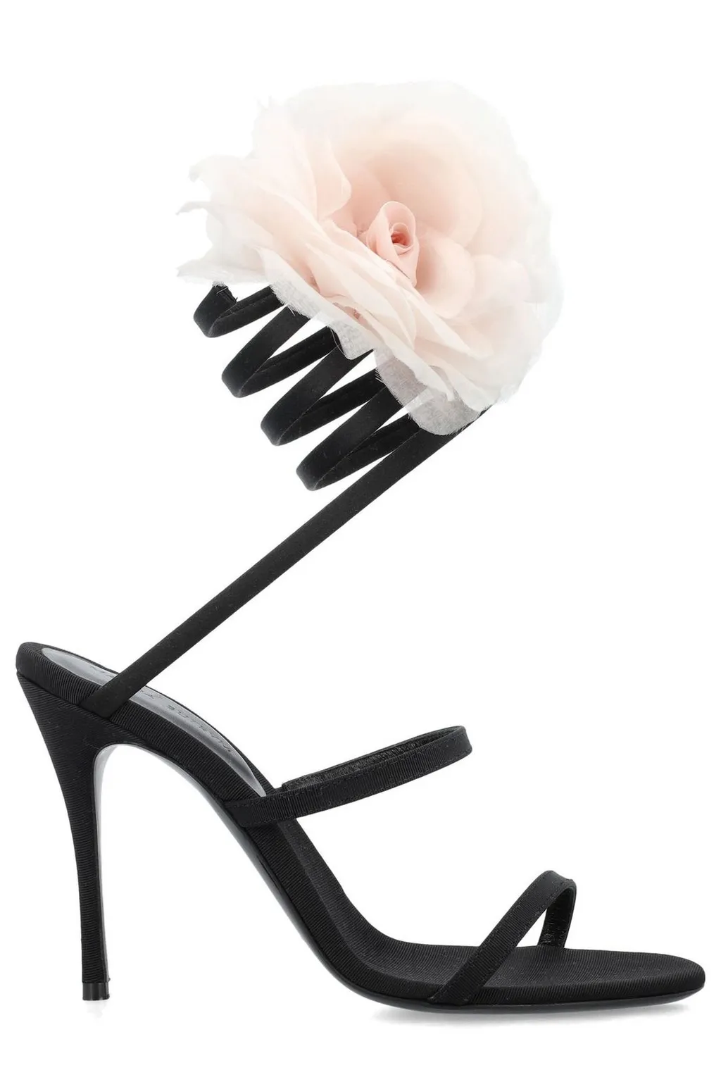 Floral Patch Ankle Strap Sandals