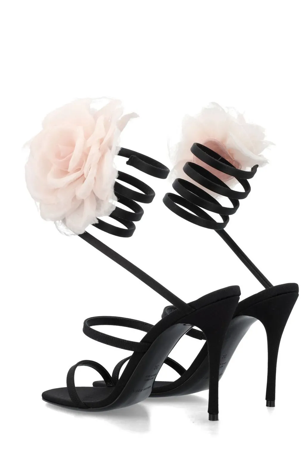 Floral Patch Ankle Strap Sandals