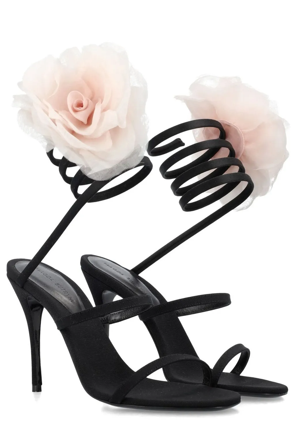 Floral Patch Ankle Strap Sandals