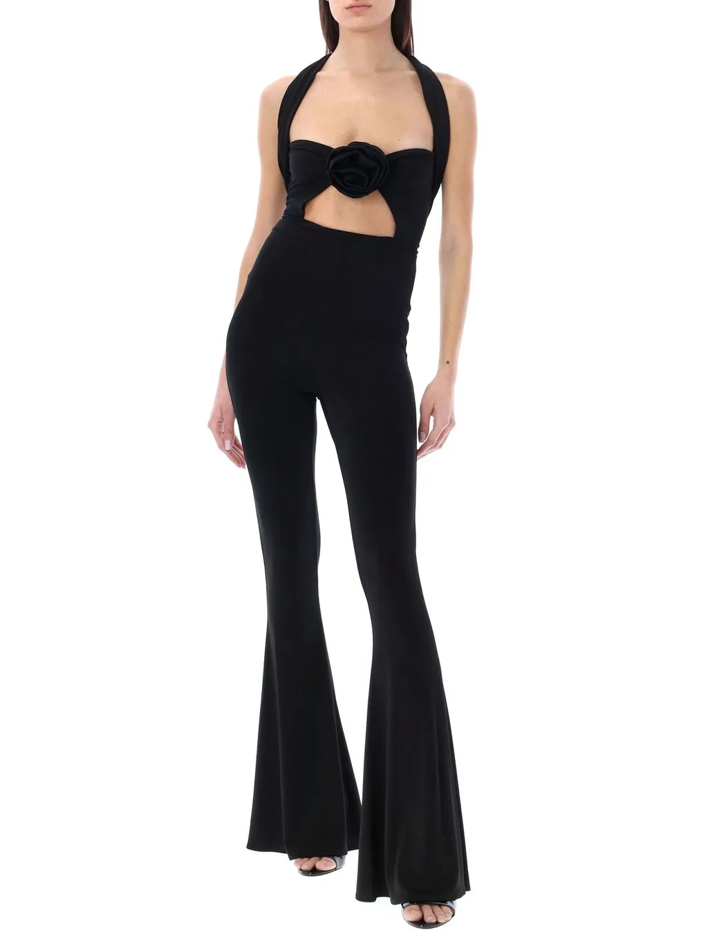 Rear Zipped Twisted Cut-Out Bodysuit