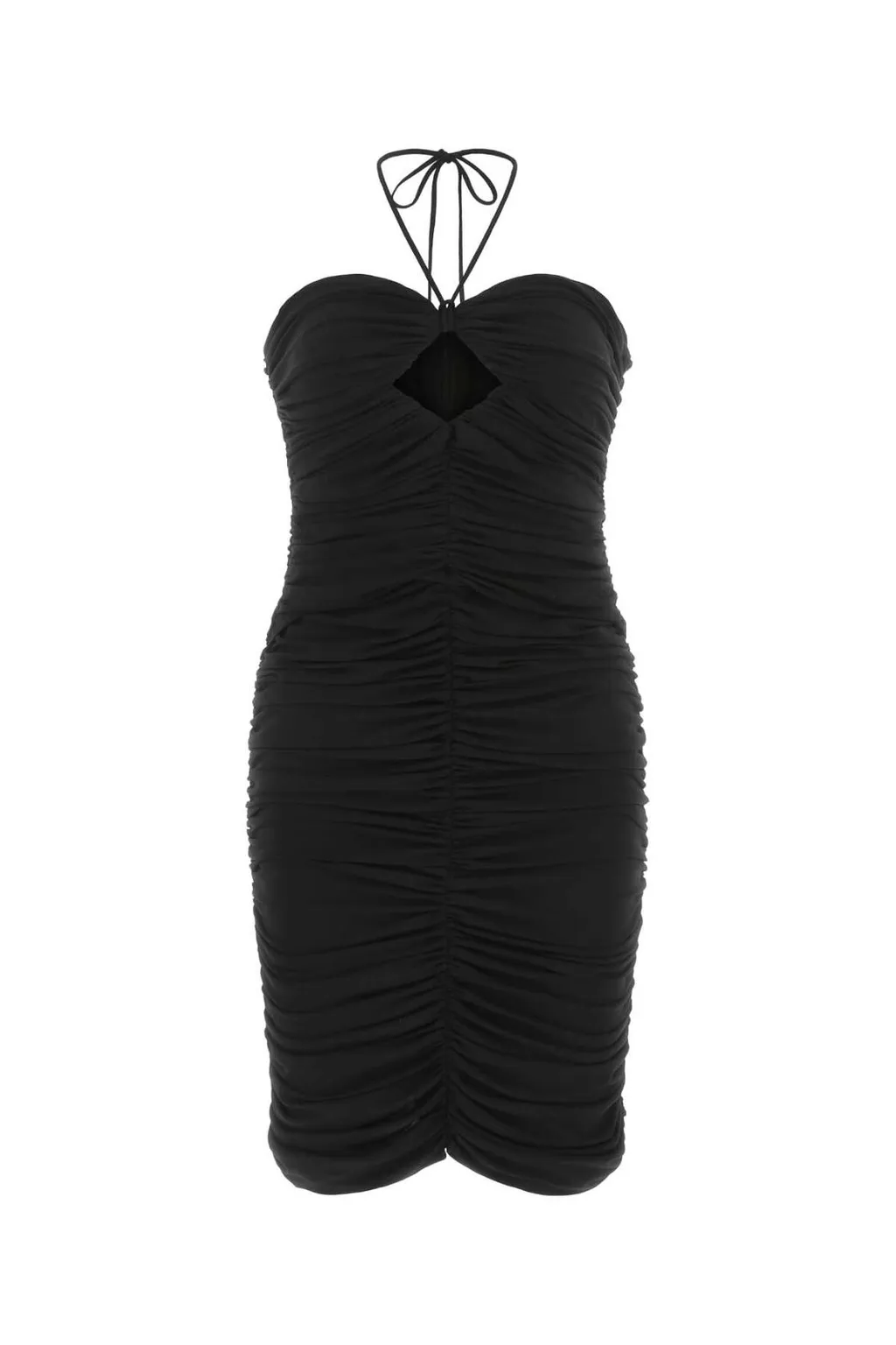 Cut-Out Halterneck Mini Dress