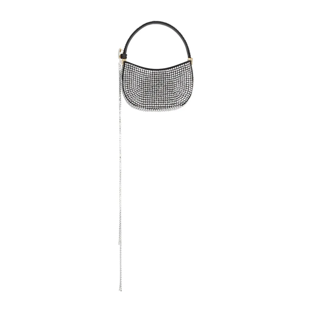 Embellished Zipped Shoulder Bag