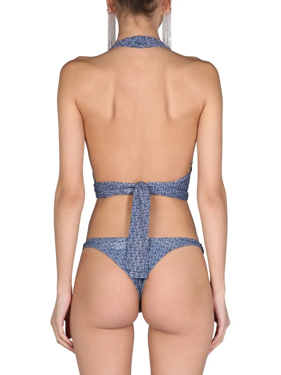 Monogram Bikini Top