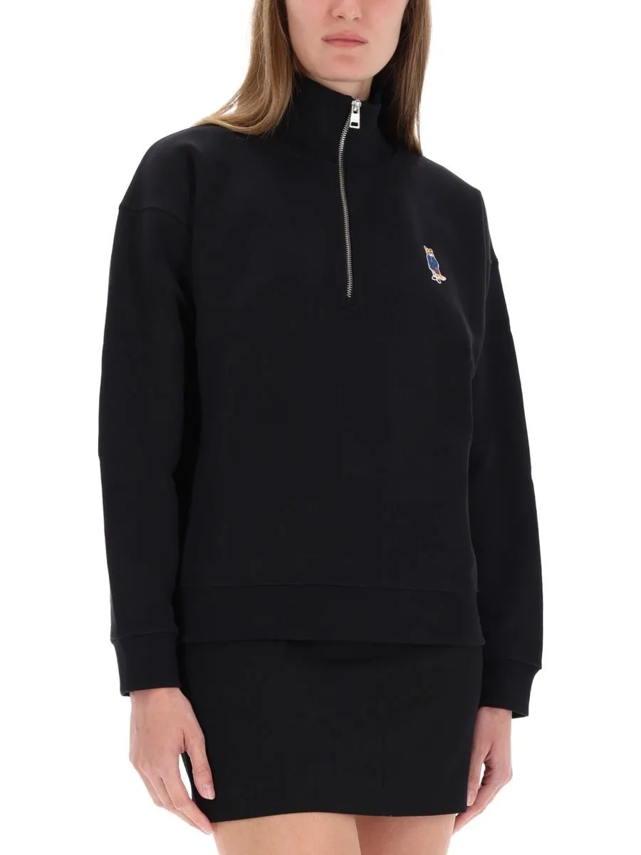 Dressed Fox Half Zip Sweatshirt