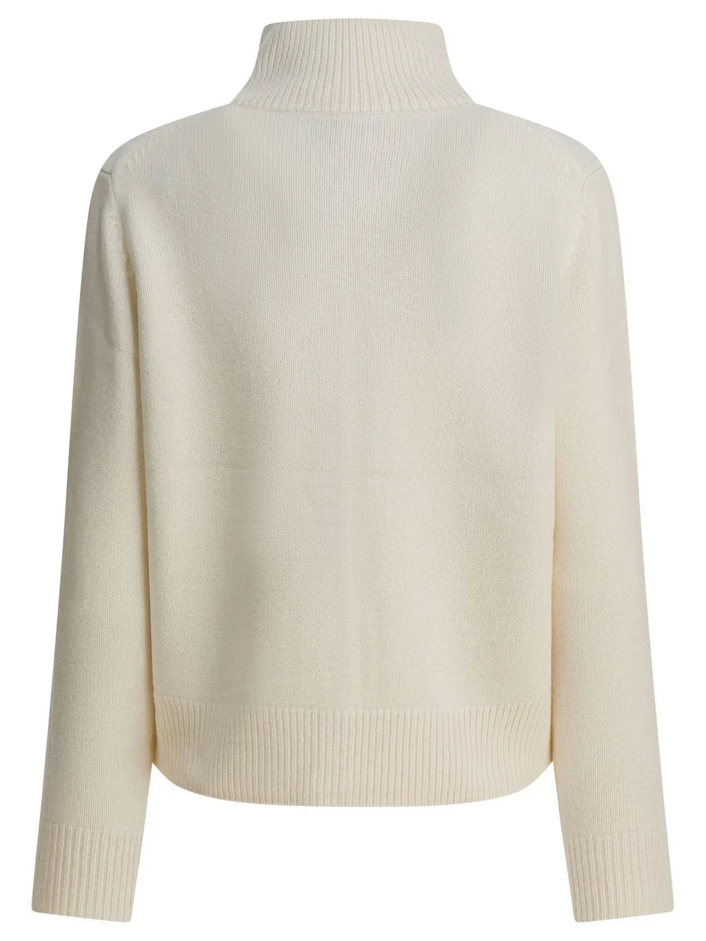 Fox Head Intarsia High-Neck Cardigan