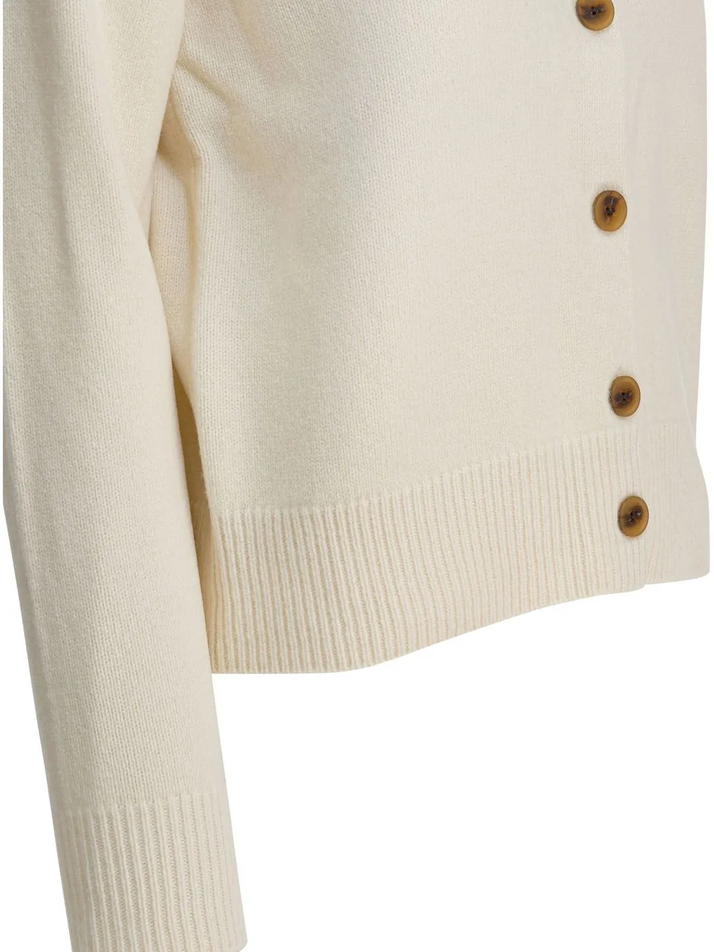 Fox Head Intarsia High-Neck Cardigan