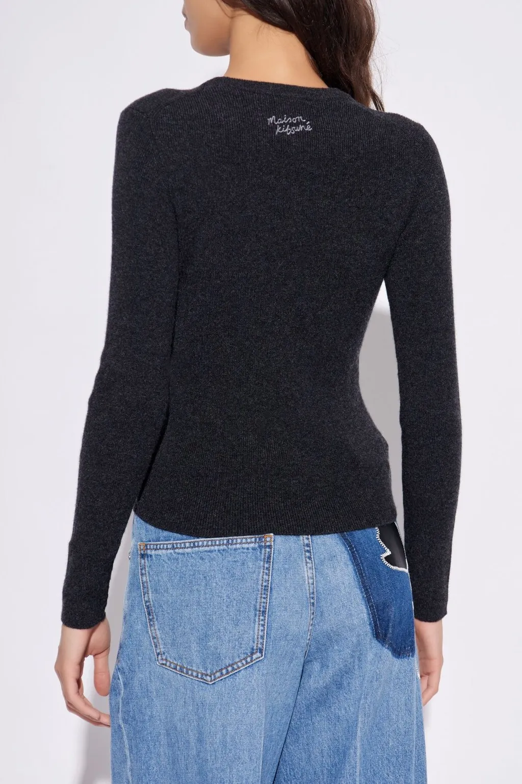 Logo Embroidered Knitted Jumper