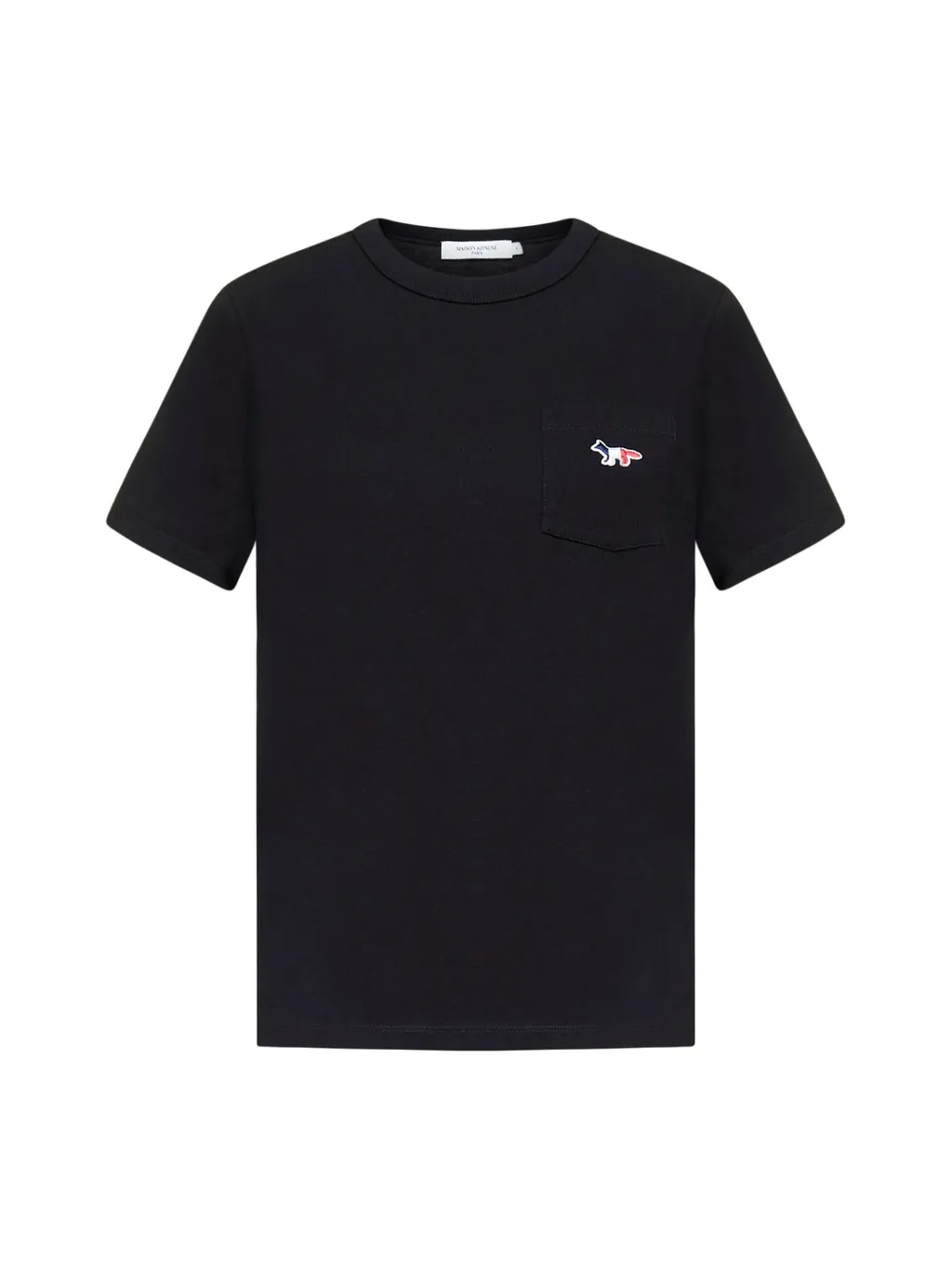 Tricolor Fox Patch Crewneck T-Shirt