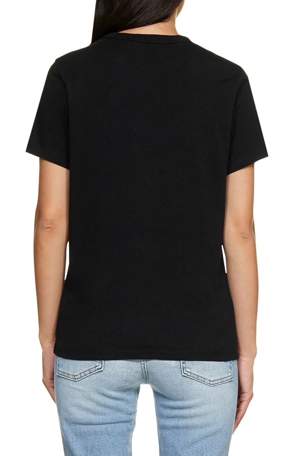 Tricolor Fox Patch Crewneck T-Shirt