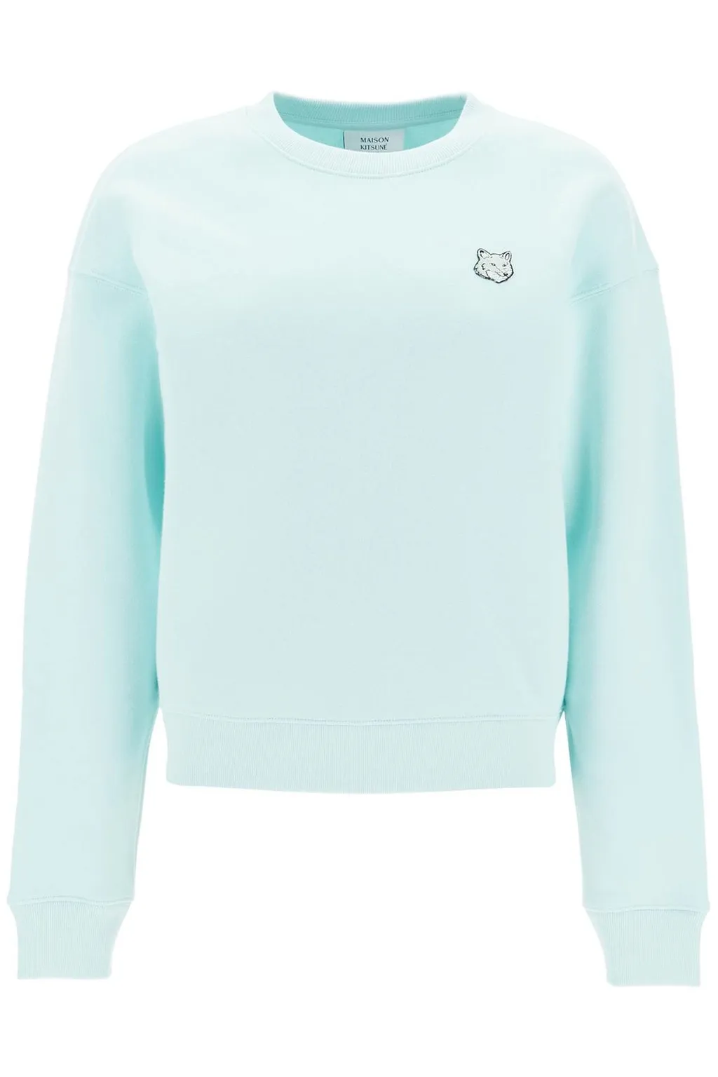 Bold Fox Head Patch Crewneck Sweatshirt
