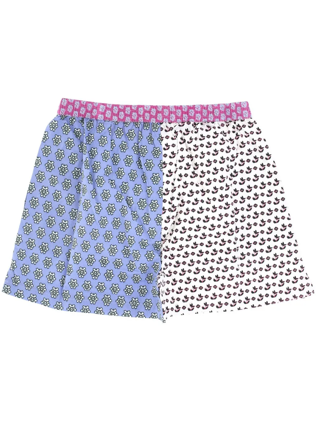 Block Print Patterned Shorts