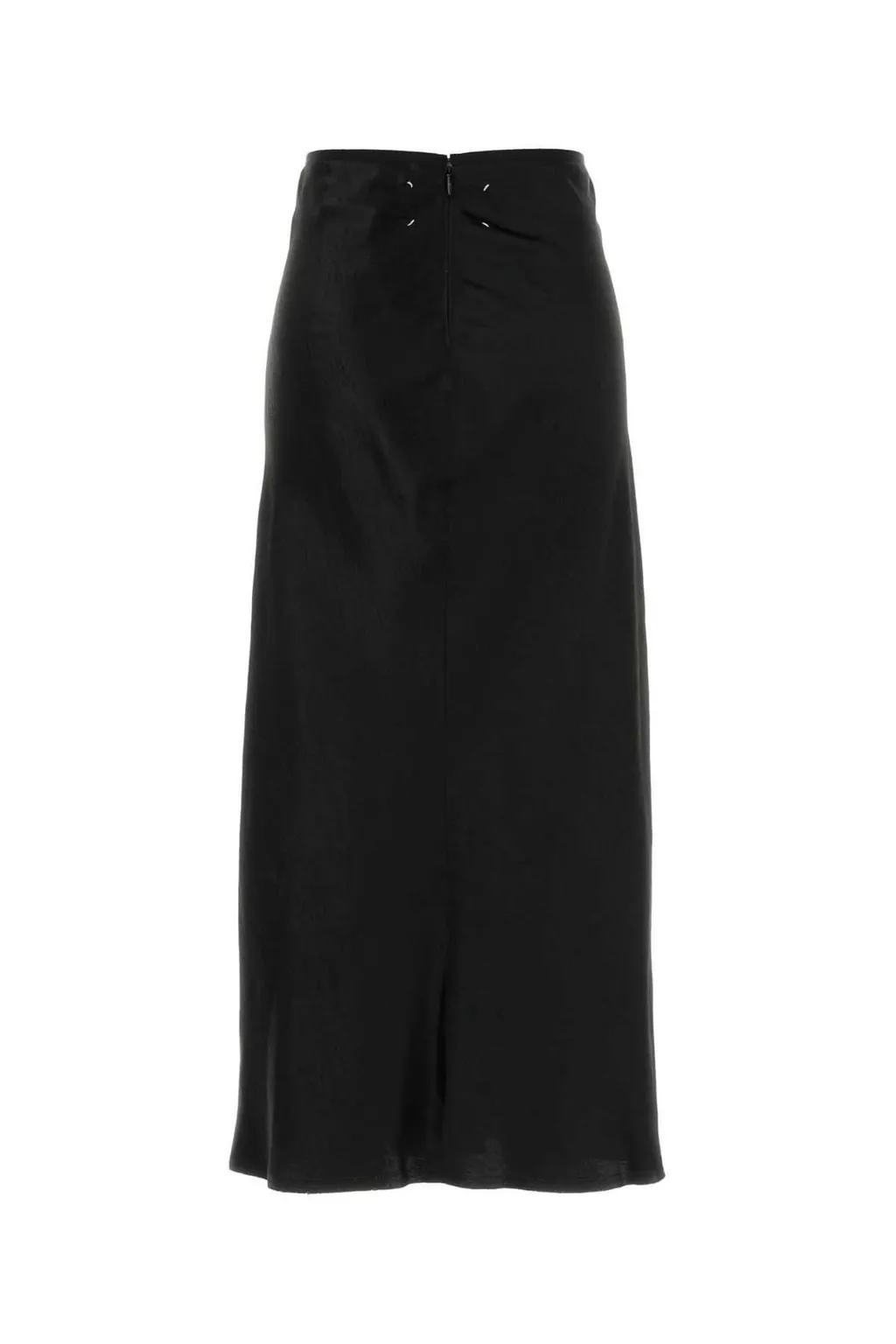 Bias-Cut Satin Midi Skirt