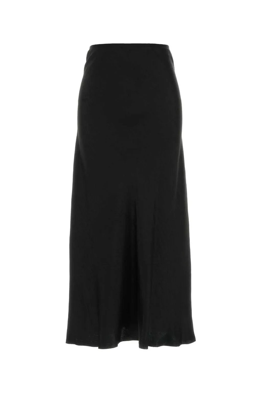 Bias-Cut Satin Midi Skirt