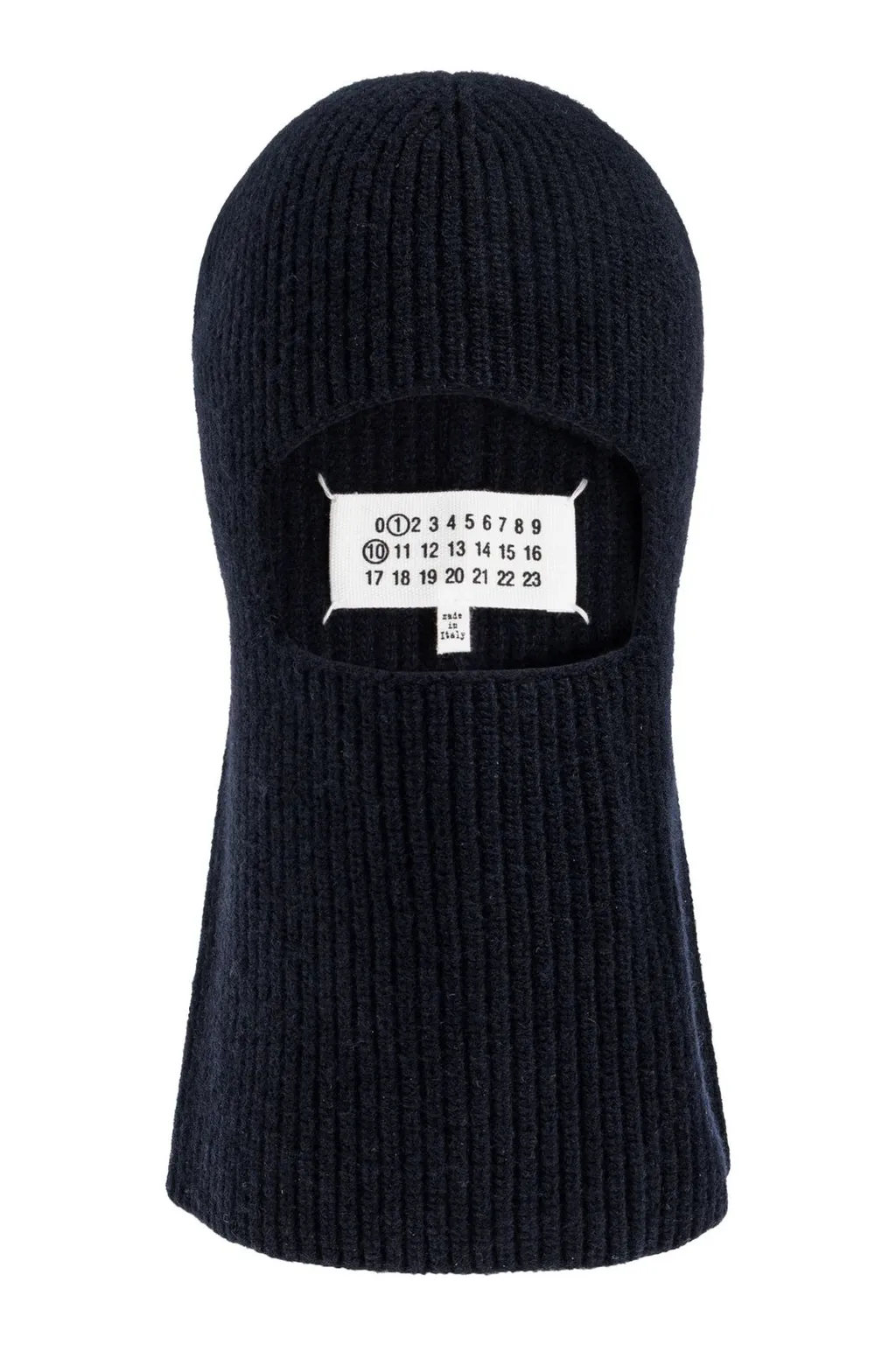 Numbers Patch Knitted Balaclava