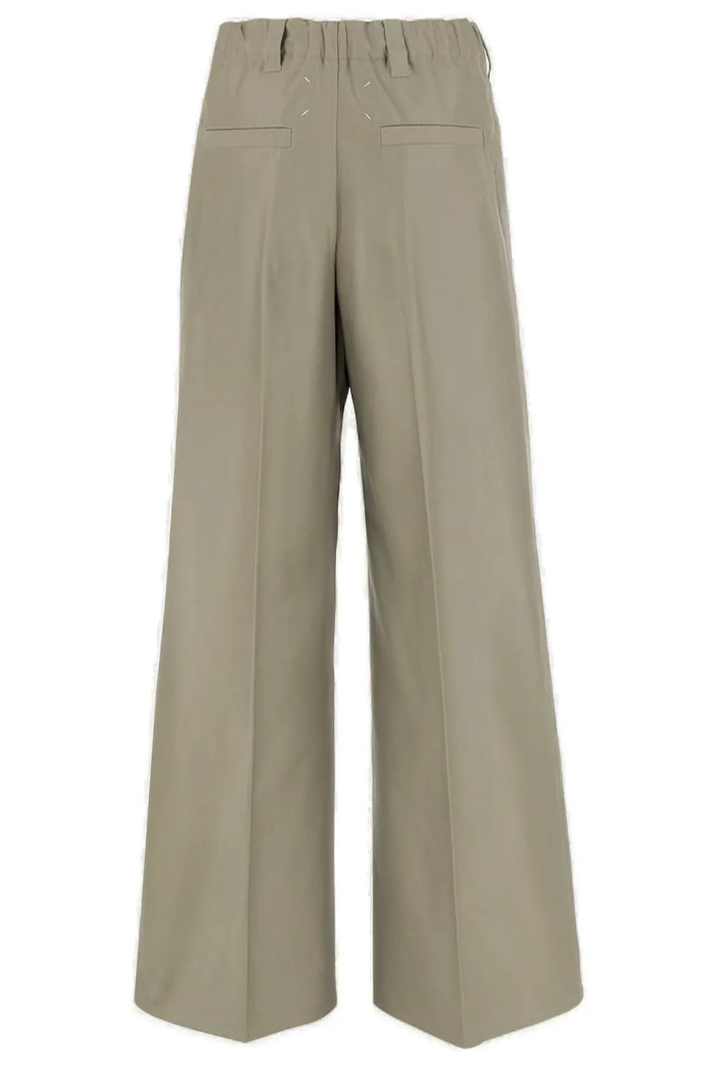 Wide-Leg Pleated Trousers