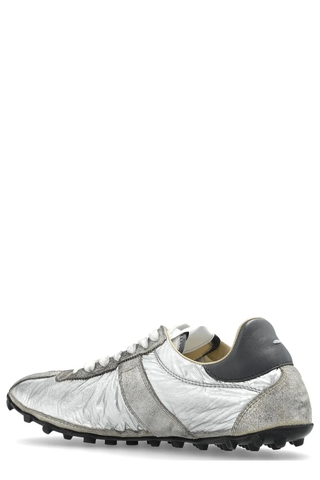 Metallic Lace-Up Sneakers
